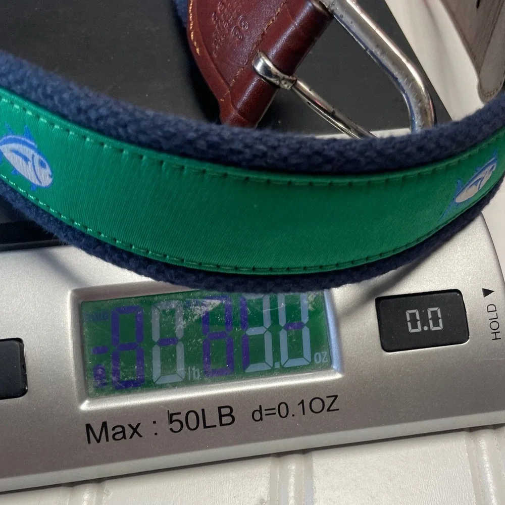 Southern Tide Green Skipjack Ribbon Belt Men's 38